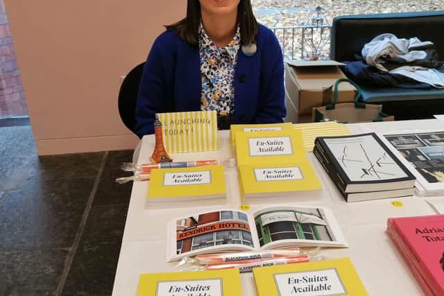 Sarah Horn, graphic designer from Blackpool, who has published a photo-book about B&Bs in the town called En-Suites Available