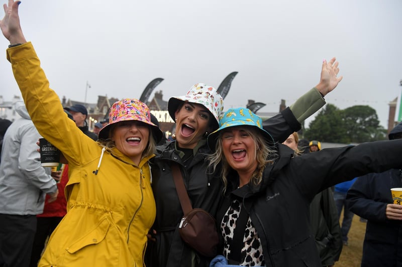 Friday night at Lytham Festival: crowds were in good spirits in spire of the rain