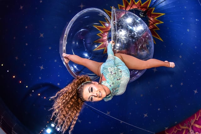 Performer Romy Bauer, 33, has been performing in the circus since the age of two, with her families links to the big top going back seven generations.