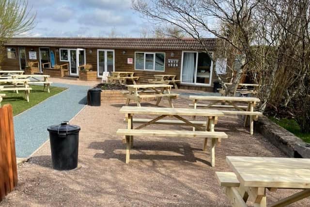 Blackpool Wake Park includes a cafe, bar and outside tables