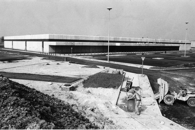 Today it is an Asda store but in 1979 it was nearing completion as the Co-op Hypermarket in Cherry Tree Road. Do you remember it when it first opened