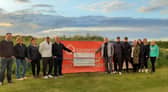 The organisers of the 2024 St George’s Charity Golf Day present a cheque for £23,000 raised at last year’s event