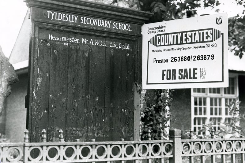 Tyldesley High School in Condor Grove was up for sale in August 1982