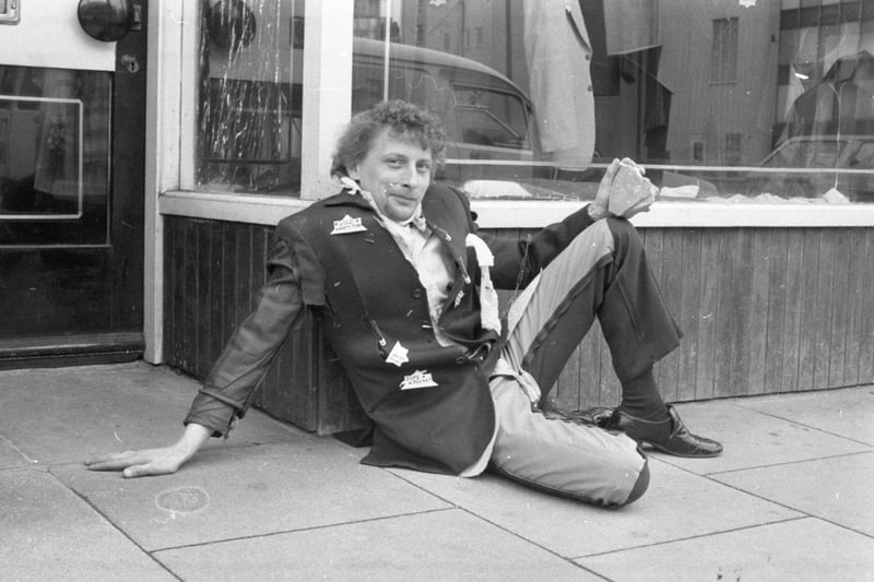 Blackpool tailor Brian Booth who made a punk rock suit