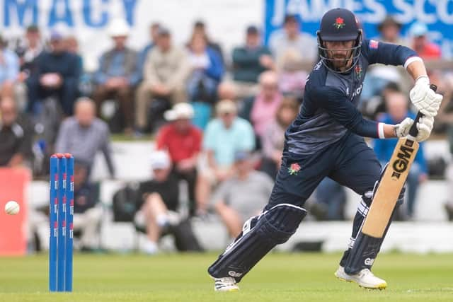 Lancashire's Josh Bohannon scored a century when they met Kent Spitfires at Stanley Park last year Picture: Daniel Martino