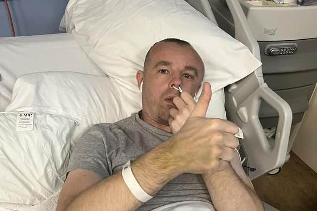 The dad-of-three suffered a fractured skull and two separate bleeds on the brain and his family feared for his life. It is 18 days since the savage attack which nearly ended his life but Lee is now awake and talking again.