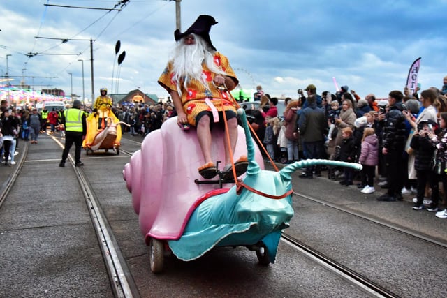 Hopefully the parade didn't move at a snail's pace...