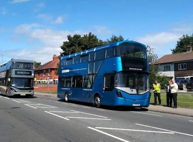 The new electric bus is being tested out in Blackpool, as resort aims to go emission free by 2023