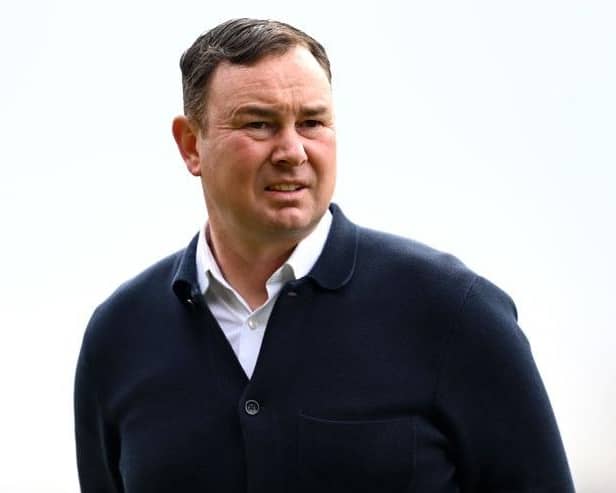 Morecambe manager Derek Adams. Photo: Gareth Copley/Getty Images
