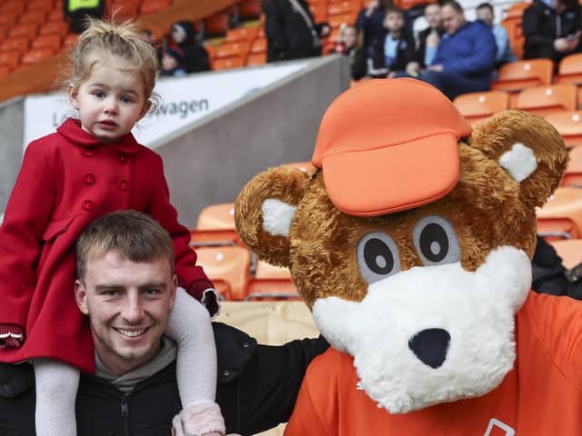 Seasiders supporters at Bloomfield Road for the opening game of 2024.