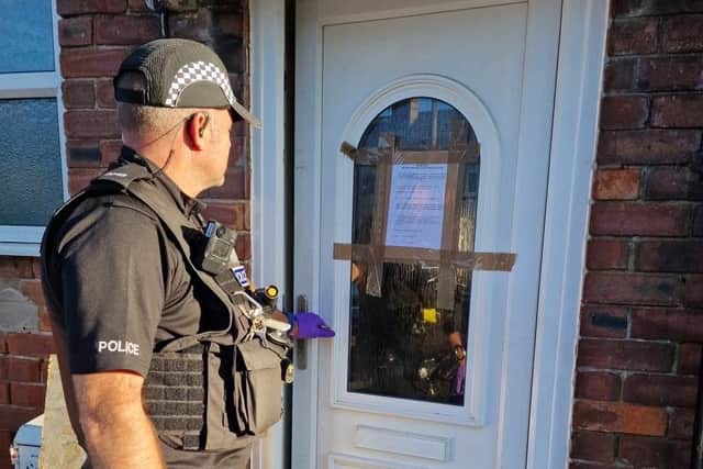 Six people were arrested following a number of warrants in Fleetwood (Credit: Lancashire Police)