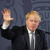 Prime Minister Boris Johnson during his speech at Blackpool and The Fylde College in Blackpool
