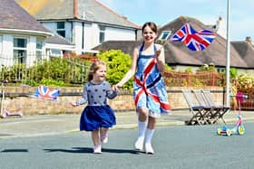 Lexie Holt, 10, and Olivia Mellor, 3, on Lowther Avenue in Bispham