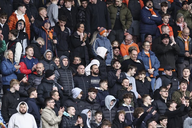 Seasiders supporters at the DW Stadium.