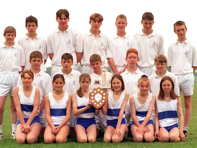 Collegiate High School under 15 boys were Blackpool schools athletics champions and the under 13 girls grabbed the title of Fylde Coast athletic champions, 1997