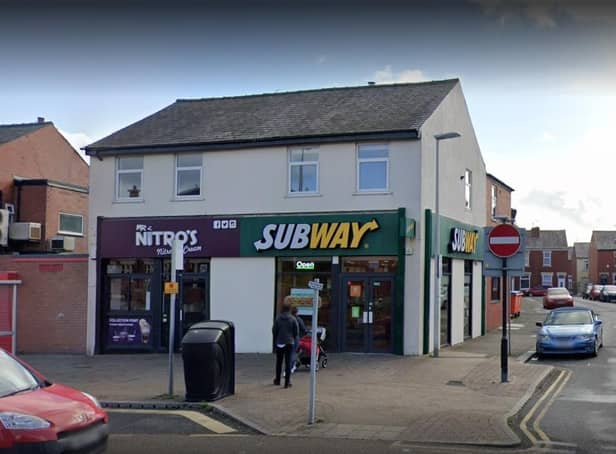 The Subway in Westcliffe Drive, Blackpool has been handed a new two-out-of-five food hygiene rating by the Food Standards Agency