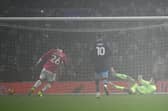 Harry Tyrer made a couple of good saves in the Boxing Day defeat to Wrexham, and couldn't do much about the goals that did go in.