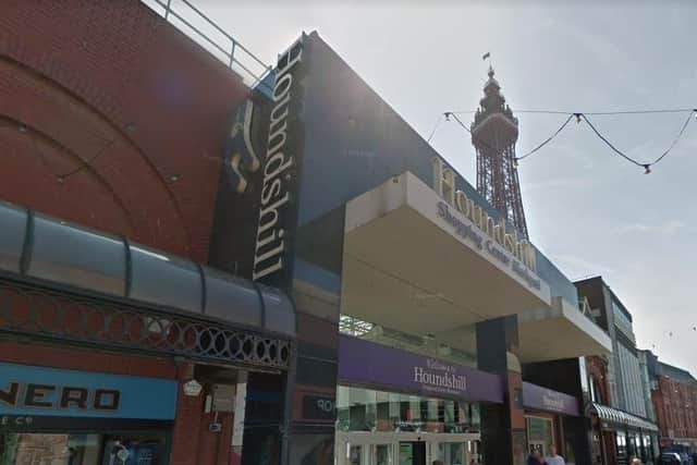 A man was robbed at knifepoint after three youths smashed their way into Houndshill Shopping Centre (Credit: Google)