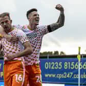 Jordan Rhodes scored a late equaliser for Blackpool (Photographer Andrew Kearns/CameraSport)