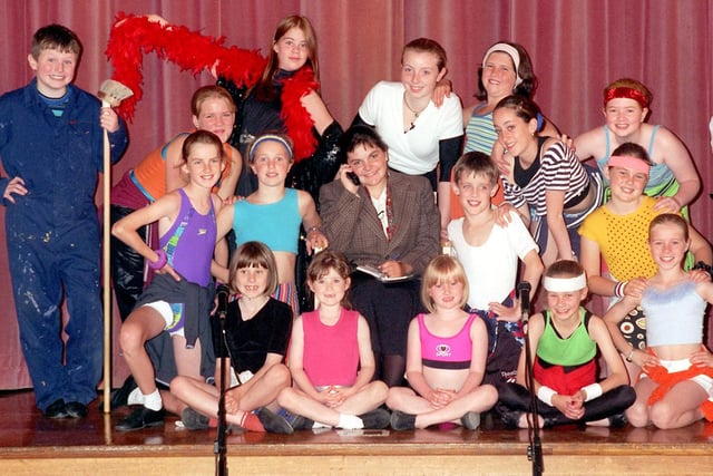 The cast from the musical Limelight, written by Ann-Marie Coulston and Jayne Beaty from On Beat Performing Arts Co.  The musical was performed at Morecambe High School as part of the summer school