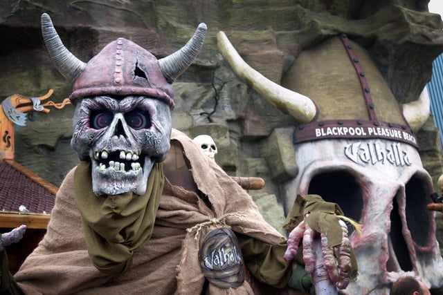 You couldn't miss the ride with this slightly scary, yet awesomely brilliant Viking facade