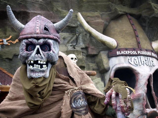 You couldn't miss the ride with this slightly scary, yet awesomely brilliant Viking facade