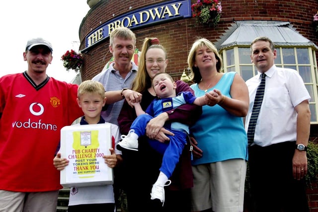 Pub & Club Challenge, the Broadway - Fleetwood. Pictured are Ian Thomas ,Corey Fearon, Landlord Paul Fearon, Georgina Thomas, Nathan Thomas, Ruth Fearon and Mike McCoy