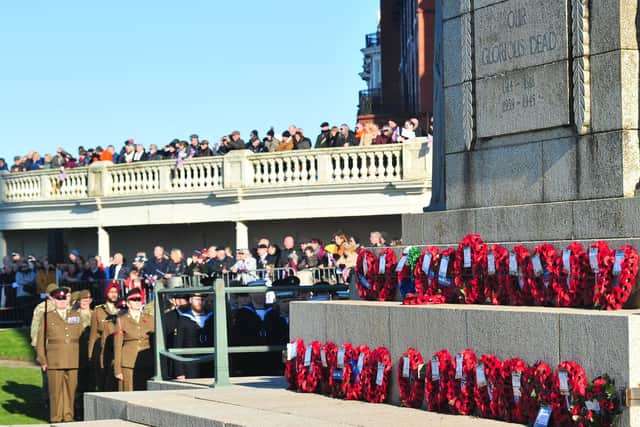Photos from Blackpool's Remembrance Day service at the war memorial on Sunday November 10, 2019.