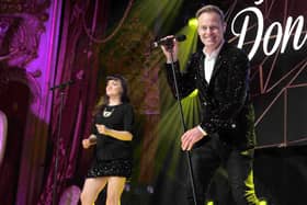 Jason Donovan performing at the BIBAs in 2019