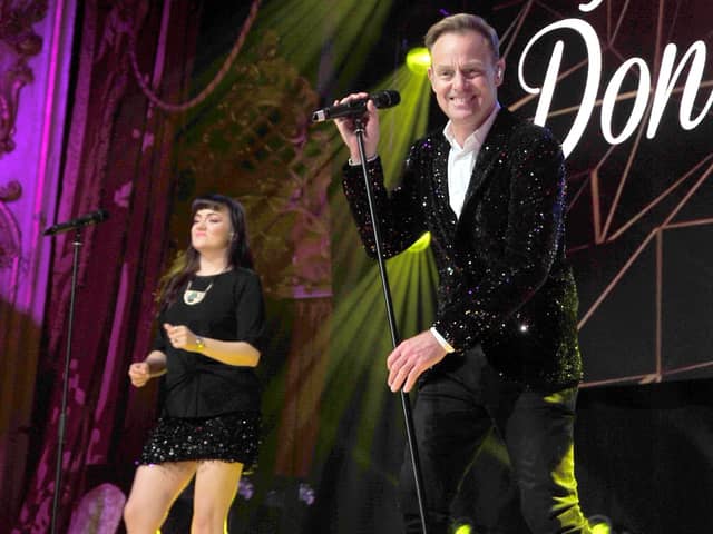Jason Donovan performing at the BIBAs in 2019
