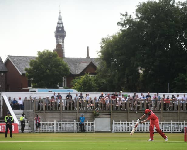 Lancashire's second game at Blackpool ended with no result