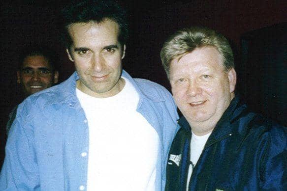 The Late Carl DeRome with Famous Magician David Copperfield 
