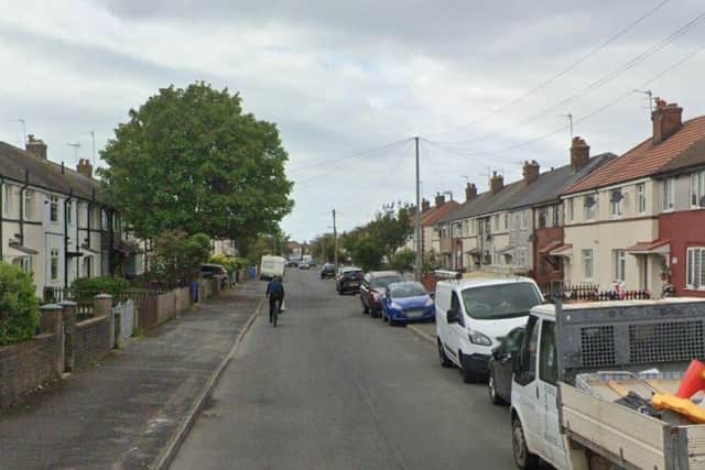 A man was "hit with a hammer" during a violent incident in Lindel Road, Fleetwood (Credit: Google)
