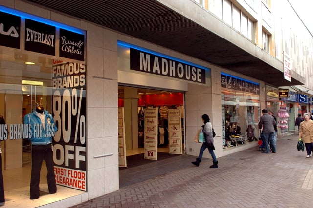 Madhouse was full of all the latest brands. Before that the shop premises were River Island