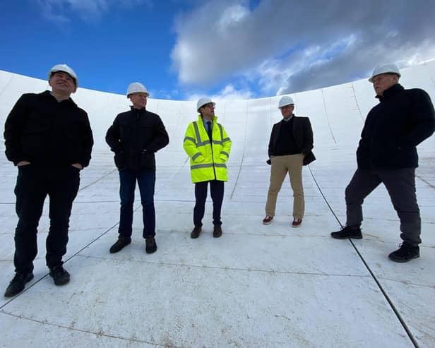 Professor Keith Grainge, David Morris MP, Professor Simon Garrington, Dr Simon Berry and Neil Roddis