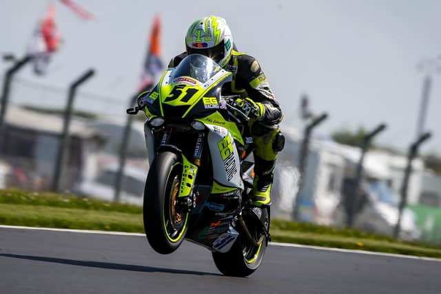 British Superbike racer Ryan Garside of Fleetwood at Donington Park Picture: COLIN PORT IMAGES