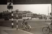 Watson Bridge traffic lights at the junction in June 1947