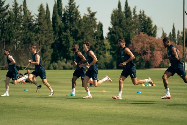 The Seasiders squad have been training near Jerez - where temperatures have been over 40 degrees.