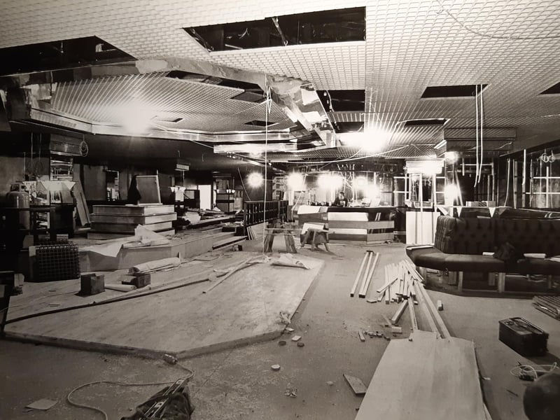 There was a nightclub at the Sandcastle when it first opened. This was at the construction stage before it opened.