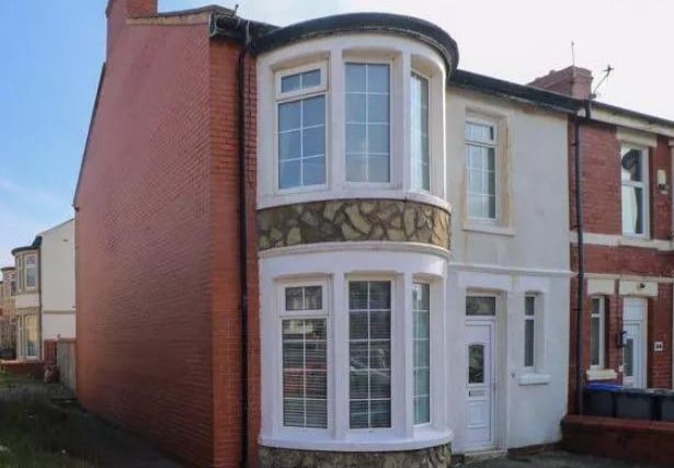 End terrace three bedroom home up for auction with a guide price of £60,000