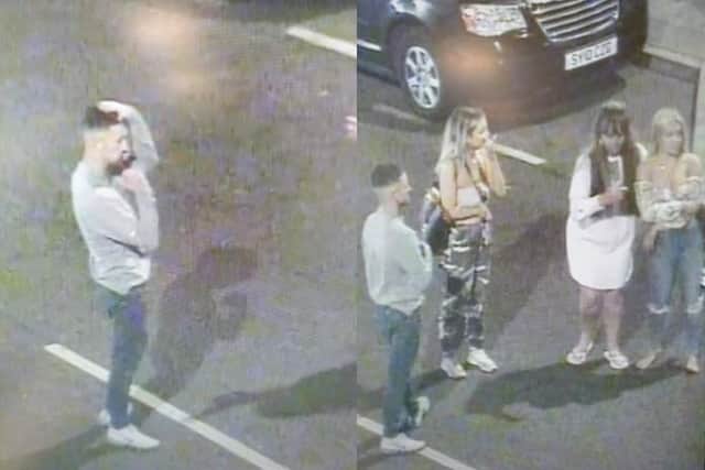 Do you recognise the man in these images? The women may also be able to help.
