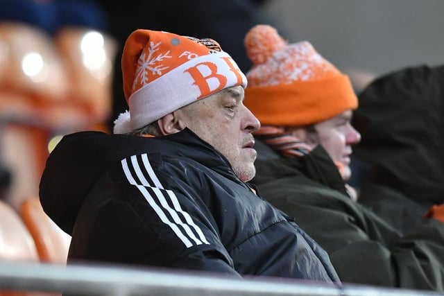 Seasiders supporters braved the windy conditions to watch the 3-0 victory over Carlisle United.