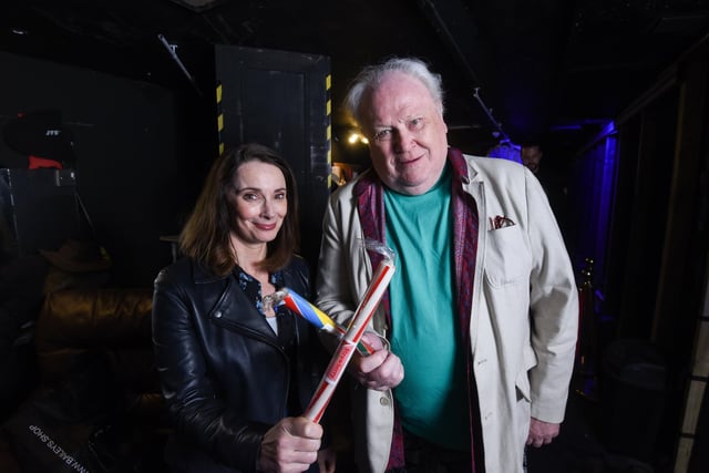 Nicola Bryant and Colin Baker - the fifth Doctor Who, at Viva