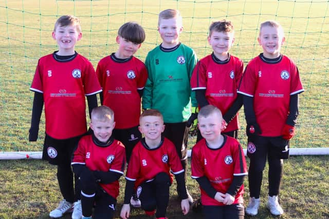 The South Shore Youth Reds line-up Picture: Karen Tebbutt
