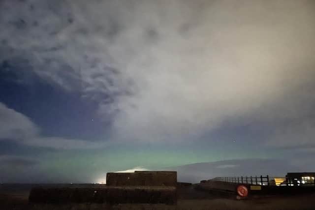 Northern Lights taken from Rossall by Stephen Skelly at Bootleg Social