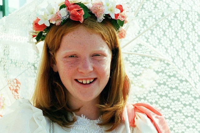 Grange Park Fun Day, 1999. St Michaels and All Angels Rose queen Laura Pye