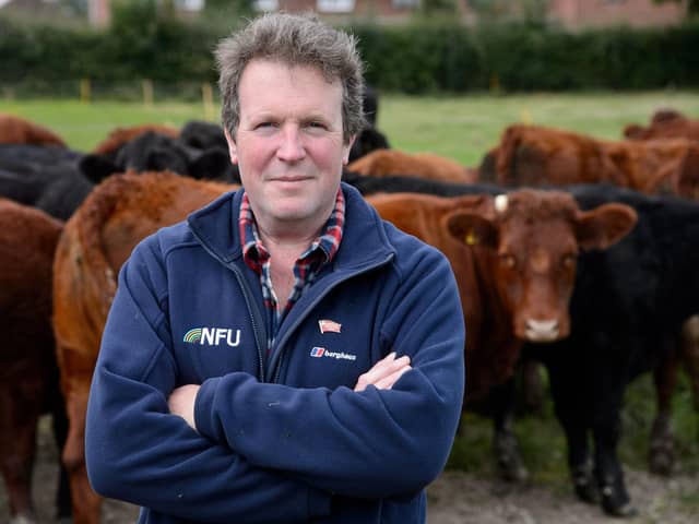 Lancashire families are being encouraged to celebrate Great British Beef Week. Pictured is beef farmer Adam Quinney