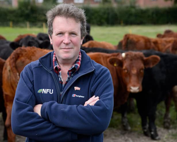 Lancashire families are being encouraged to celebrate Great British Beef Week. Pictured is beef farmer Adam Quinney