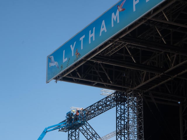 These were the scenes as Lytham Festival geared up for its first night.