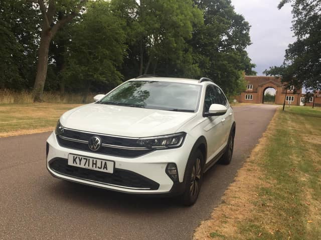 The Volkswagen Taigo looks every inch the SUV from the front.